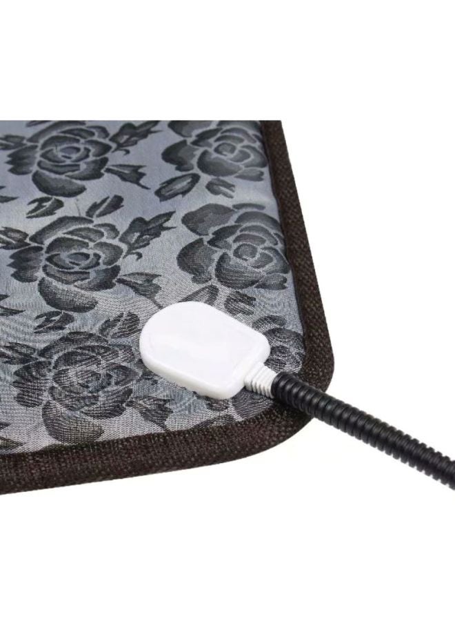 بساط تدفئة كهربائي للحيوانات الأليفة رمادي/أسود 45x1x45سم - Image 3