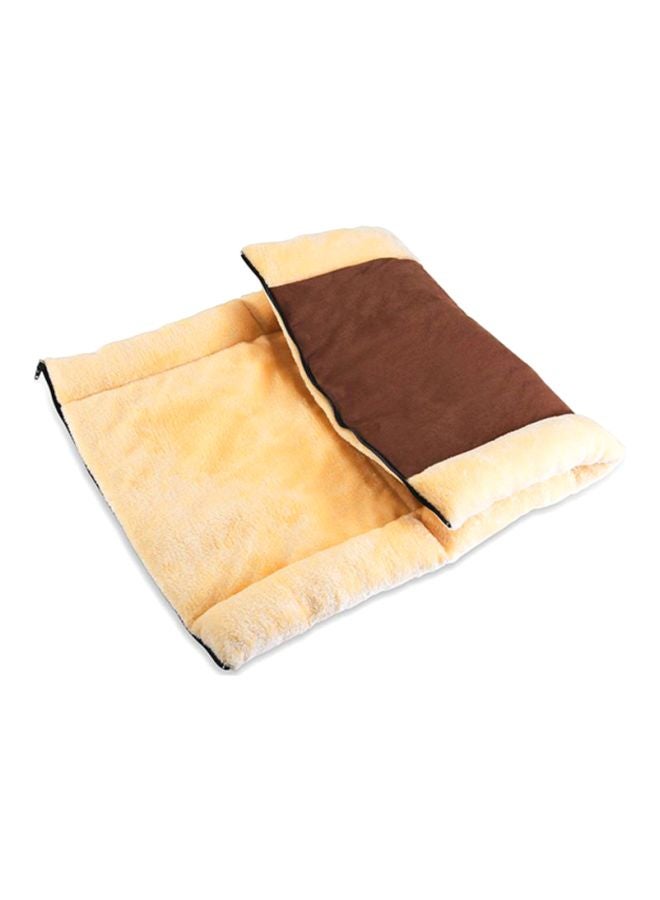 Generic 2-In-1 Pyramid Tunnel Bed And Mat Brown/Yellow  - Image 3