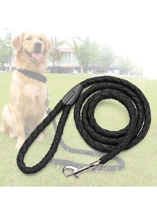 5-Ft Long Walking Dog Rope Black - Image 2