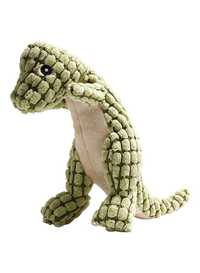 دمية الديناصور للحيوانات الأليفة. أخضر / بيج - Image 1