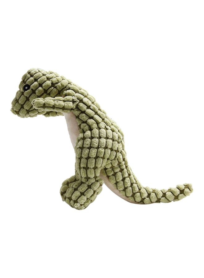 دمية الديناصور للحيوانات الأليفة. أخضر / بيج - Image 2