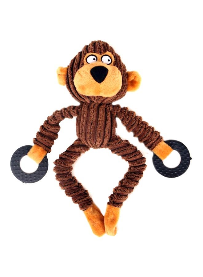Squeaky Dog Toy Brown/Black 10.6x11inch - Image 1
