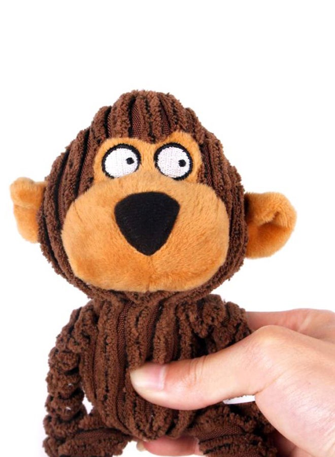 Squeaky Dog Toy Brown/Black 10.6x11inch - Image 2