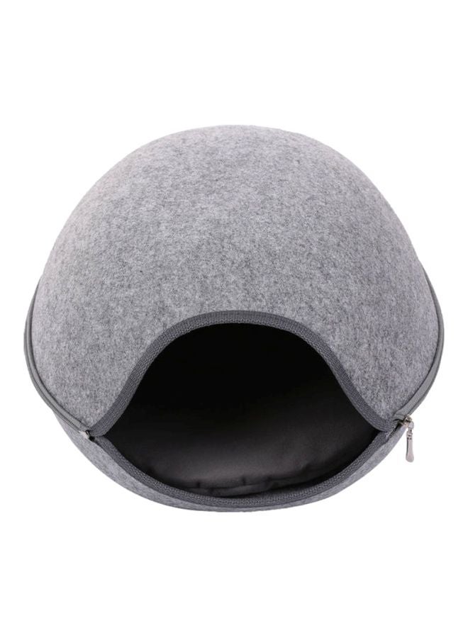 سرير بتصميم كهف للقطط رمادي - Image 1