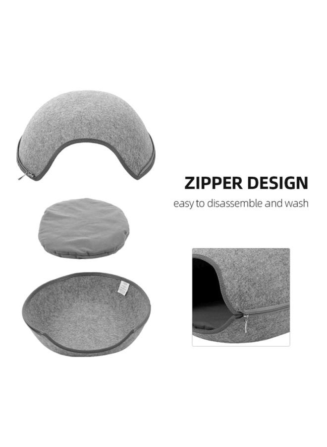 سرير بتصميم كهف للقطط رمادي - Image 3