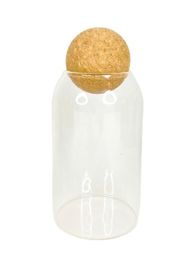 قارورة من الزجاج متعددة الاستخدامات شفاف/بني 900ملليلتر - Image 1