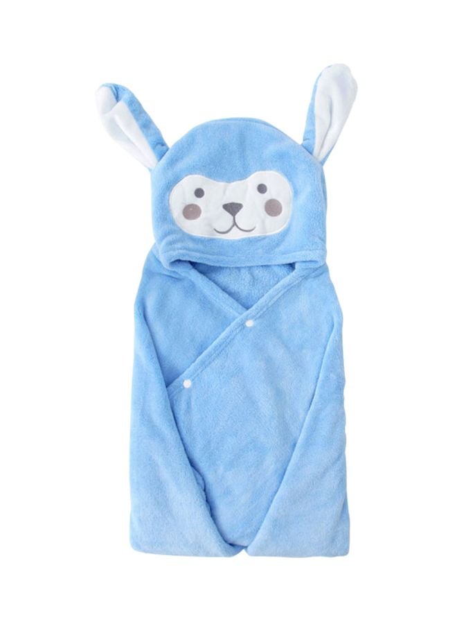 Generic Baby Hooded Bath Towel Blue/White 40 x 7 x 30cm  - Image 1