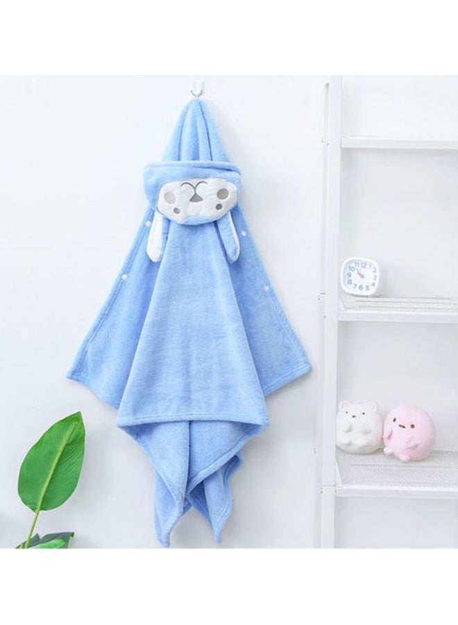 Generic Baby Hooded Bath Towel Blue/White 40 x 7 x 30cm  - Image 2