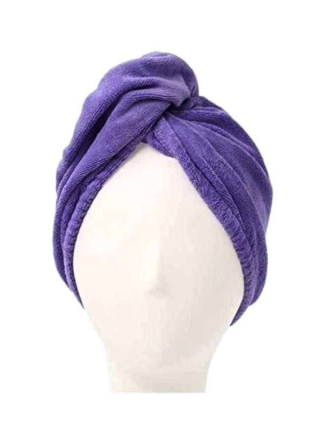 Super Absorbent Hair Turban Purple 8.58inch