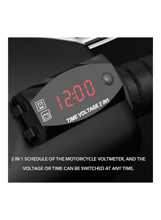 Multifunction 2 In 1 Motorcycle Voltmeter - Image 5