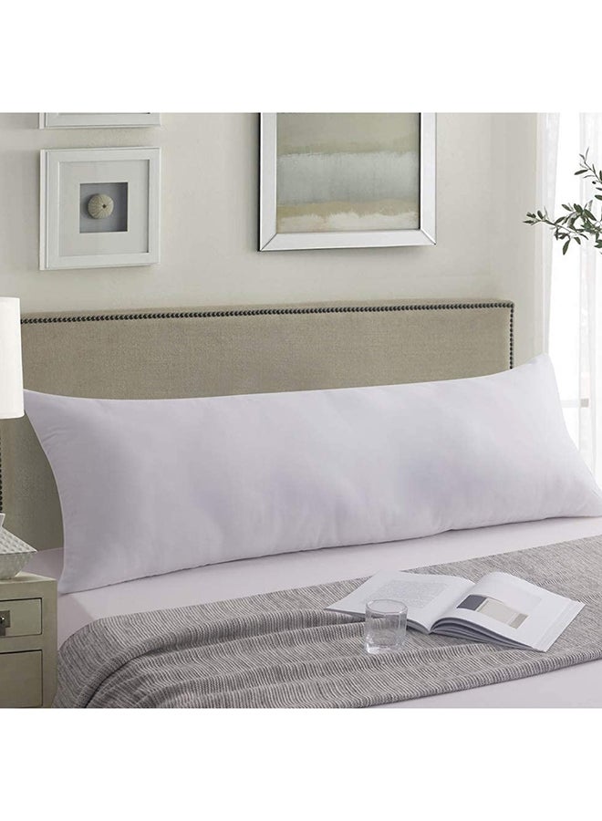 FINE LINEN Full Body Pillow Cotton Blend White 20x54inch 