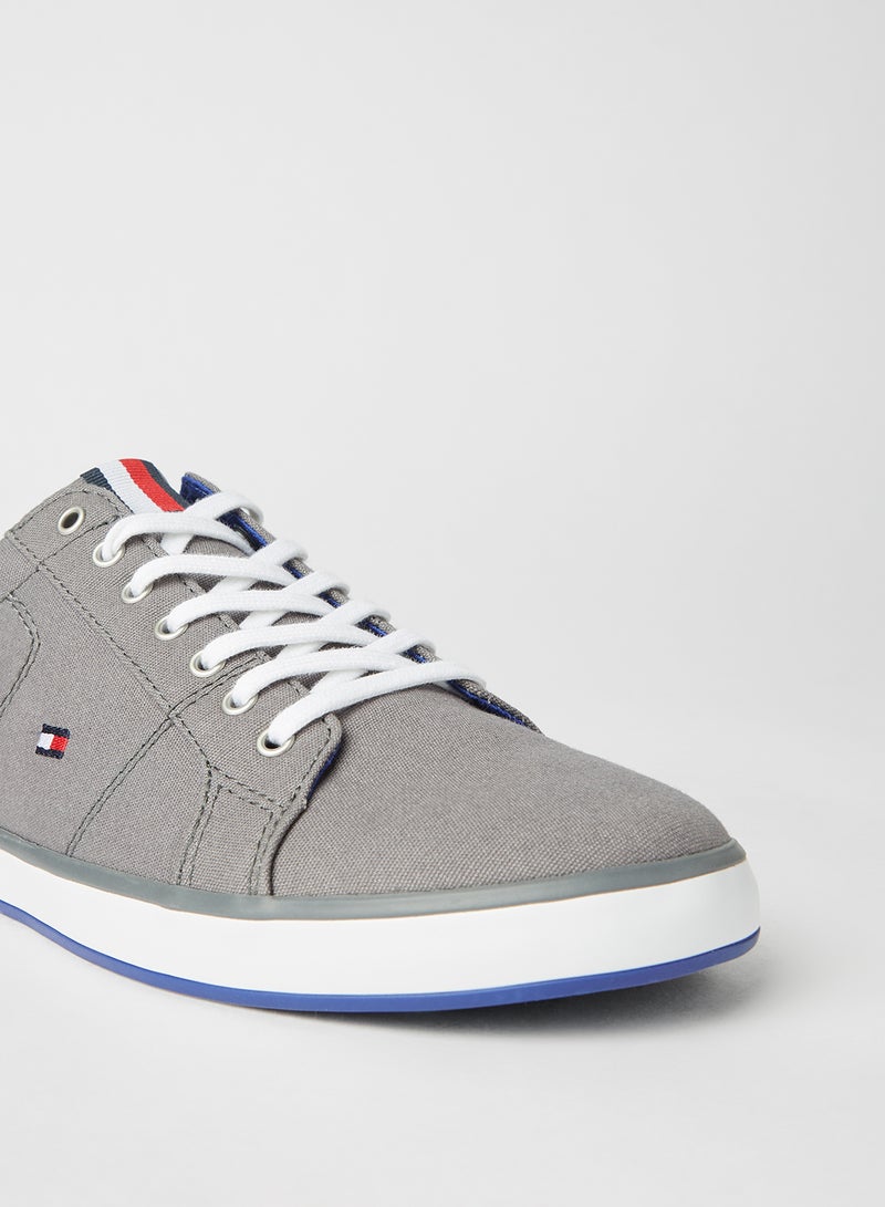 TOMMY HILFIGER - Canvas Sneakers Steel Grey - Image 1