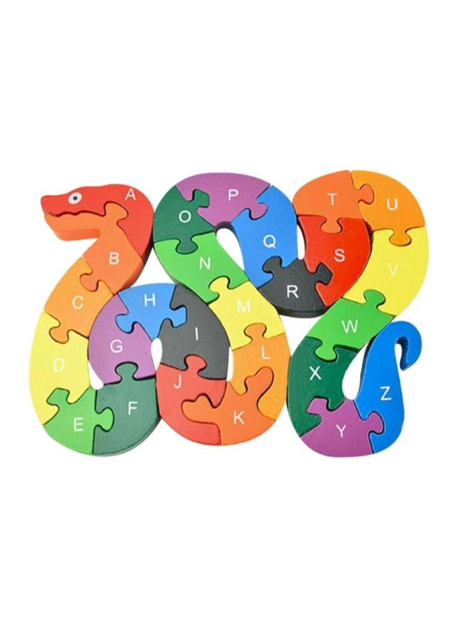 Beauenty 26-Piece Snake Shape Jigsaw Puzzle 19x13x1.5cm - Image 2