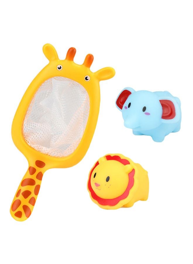 Beauenty - 3-Piece Bathroom Toy Set Elephant 7x7.5x4, Lion 6.5x7x3.5, Giraffe 26.5x11x3cm - Image 1