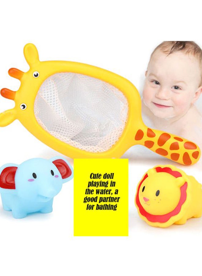 Beauenty - 3-Piece Bathroom Toy Set Elephant 7x7.5x4, Lion 6.5x7x3.5, Giraffe 26.5x11x3cm - Image 1