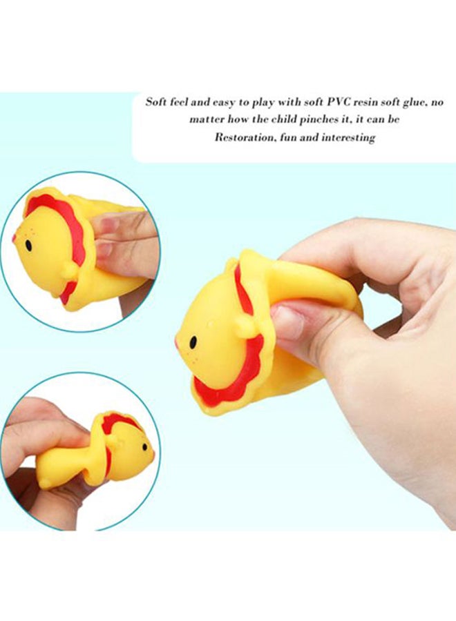 Beauenty - 3-Piece Bathroom Toy Set Elephant 7x7.5x4, Lion 6.5x7x3.5, Giraffe 26.5x11x3cm - Image 1