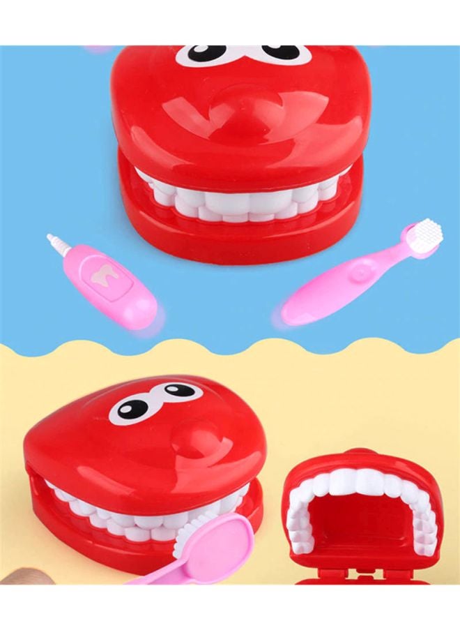 بيوينتي طقم لعبة أدوات طبيب الأسنان ملائمة لتقمص الأدوار مكون من 9 قطع - Image 2