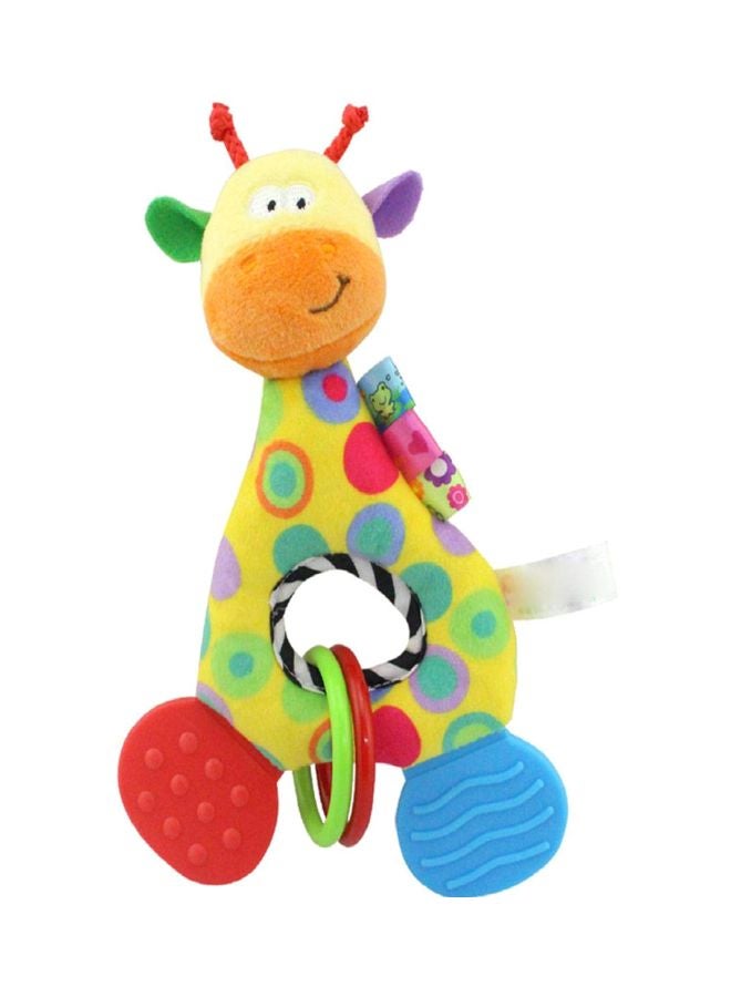 بيوينتي عضاضة أسنان محشوة محمولة يدوياً على شكل زرافة جميلة 13.5x7x2.5سم - Image 1