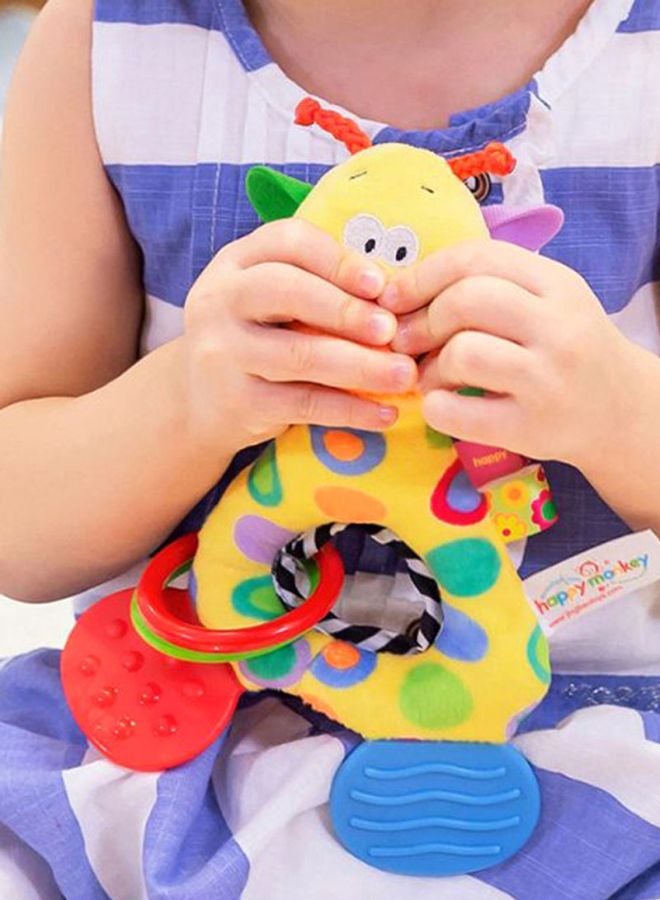 بيوينتي عضاضة أسنان محشوة محمولة يدوياً على شكل زرافة جميلة 13.5x7x2.5سم - Image 3