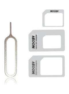 Generic Adapters Nano Sim To Micro Sim / Standard Sim Card Adaptors For Iphone 4 / 5 / 6 / 7 White 