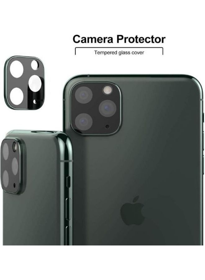 Generic - Tempered Glass Plus Metal Frame Hd  Anti-Scratch Anti-Fingerprint Camera Cover Accessories For Apple Iphone 11 Pro/Pro Max, 2 Packs Black - Image 1