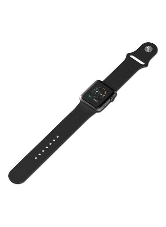 Generic - Silicone Loop Sport Band For Apple Watch 42Mm black - Image 1