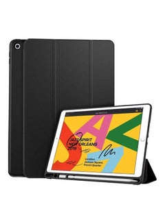Case For Apple iPad 7, 10.2 Inch 2019 Model Auto Wake/Sleep Cover Black