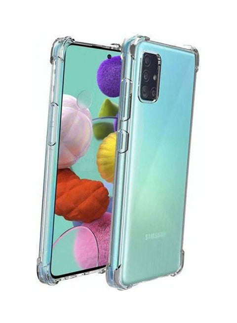 غطاء حماية مضاد للصدمات بتصميم كينج كونج لهاتف سامسونج جالاكسي A51 شفاف واضح