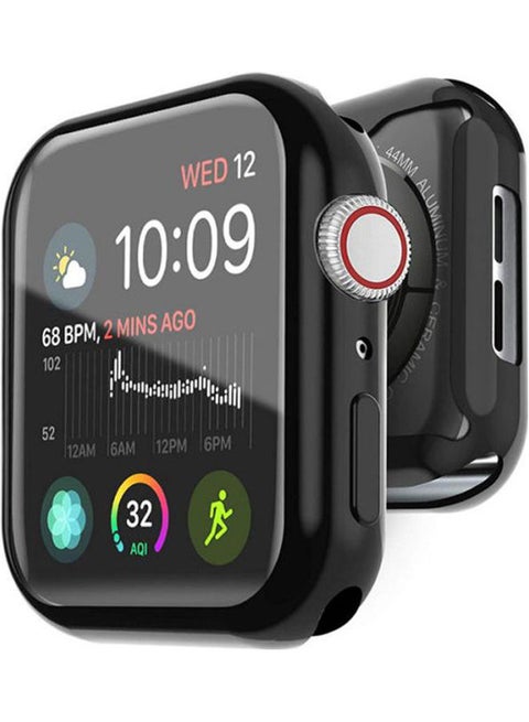 2-Piece Electroplate Case For Apple Watch Series 4 And Series 5 TPU  Screen Protector 44mm- All Around Protective Case High Definition  Ultra-Thin Cover