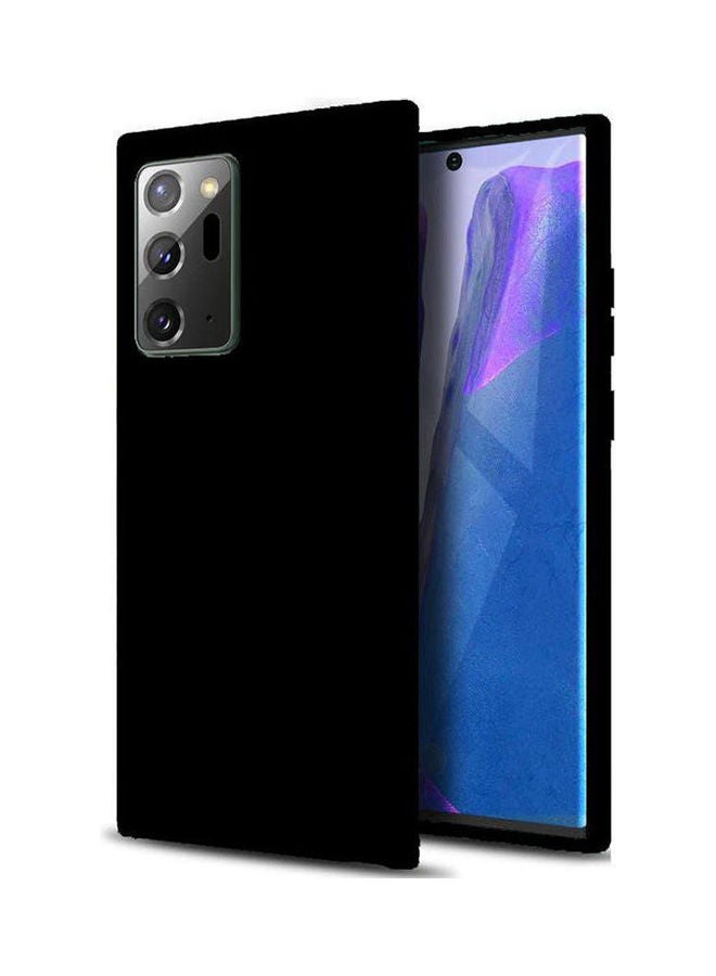 China Silicone Casing With Microfiber Lining For Samsung Galaxy Note 20 Ultra Black - Image 1