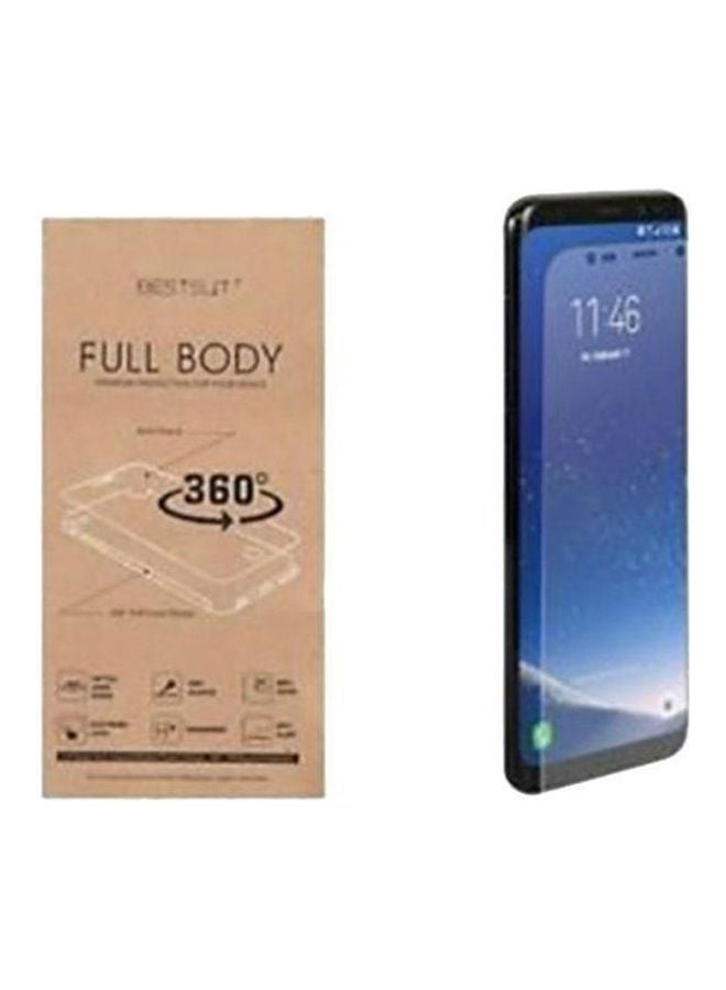 لاصقة حماية للشاشة أمامية وخلفية من الجيلاتين بتغطية كاملة 360 درجة لهاتف آيفون 6 شفاف