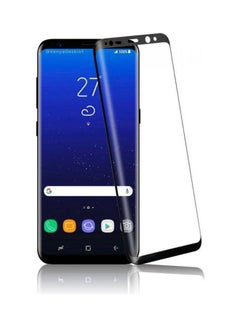 Samsung Galaxy S8 Plus Screen Protector Full Coverage 3D Curved Tempered Glass Anti Scratch Curved Edge Ultra  9H Hardness Clear/Black