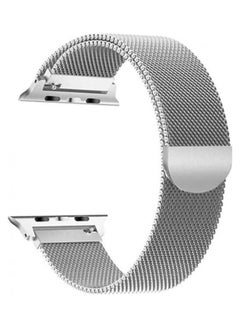 Magnetic Milanese Loop Stainless Steel Metal Band For Apple Iwatch Series 4 44Mm Silver