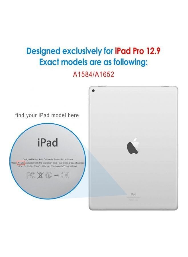 Jetech Case For Apple Ipad Pro 12.9Inch (2015 Model) Smart Cover With Auto Sleep / Wake Black - Image 2