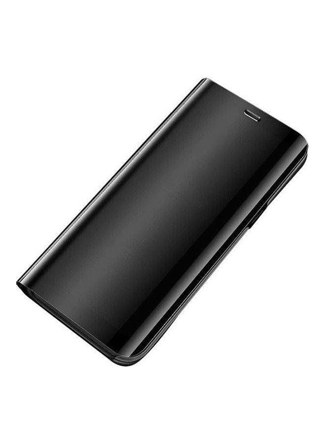 Clear View Cover With Back Stand Without Sensor For Samsung Galaxy M11 Black - Image 1