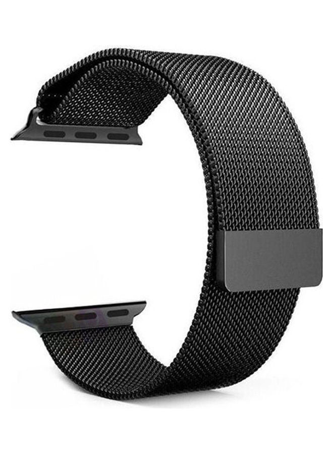 Generic - Magnetic Milanese Loop Stainless Steel Metal Strap Watch Bands For Apple Watch 42Mm Black - Image 1