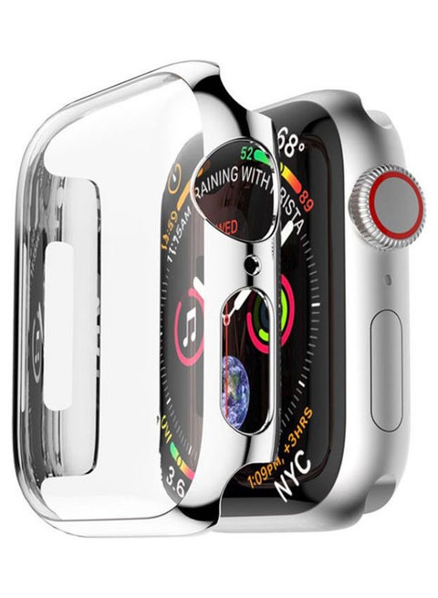 Pc Frame Case Cover For Apple Watch Band 44 Mm Iwatch 4 Protective Screen Protector Plating Shell Clear