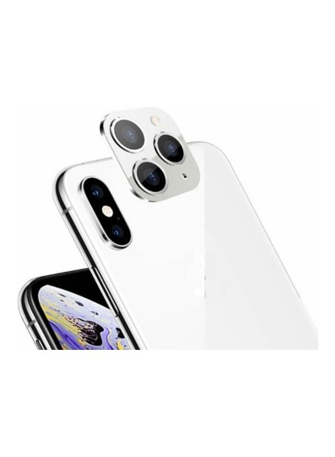 Modified Metal Sticker Camera Lens Seconds Change Cover For Iphone X /Xs Max White
