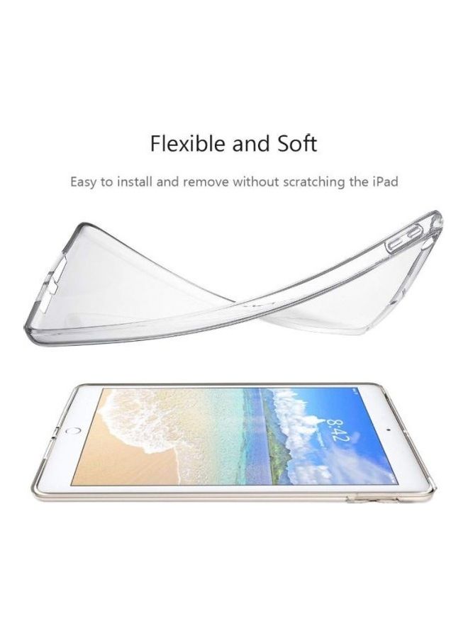 Ultra Slim Transparent Soft Tpu Rubber Silicone Back Cover Skin For Apple Ipad 9.7 Inch, 5/6 Generation Clear/Silver - Image 2