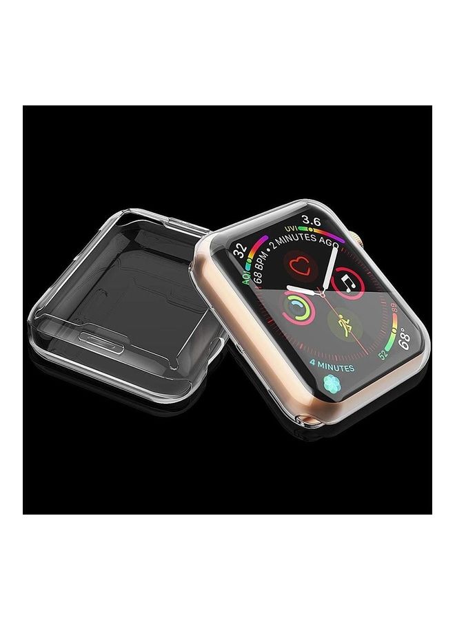 Protactive Case For Apple Watch 44mm Series12345  - HD Silicone Crystal  Gel Case/Cover Smart Watch - Transparent - Image 2
