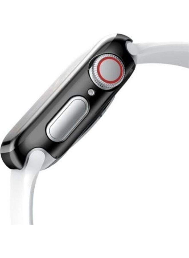 لاصقة حماية للشاشة لساعة أبل أي ووتش سيريز 4 مع غطاء حماية من البولي كربونات بإطار مطلي - مقاس 44 مم - Image 2