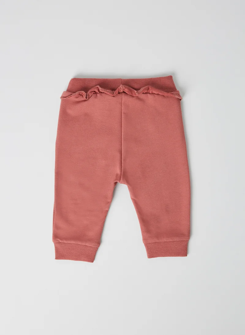 NAME IT Baby Frill Sweatpants Withered Rose