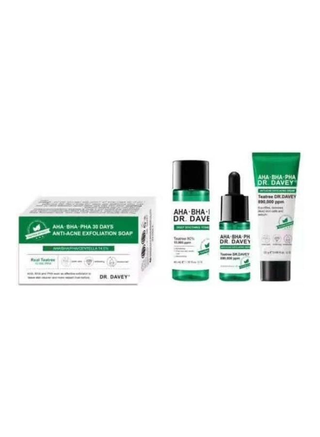 دكتور دافي مجموعة التقشير AHA BHA PHA مضادة لحب الشباب مكونة من 4 قطع 30g + 40ml + 10ml + 20g - Image 2