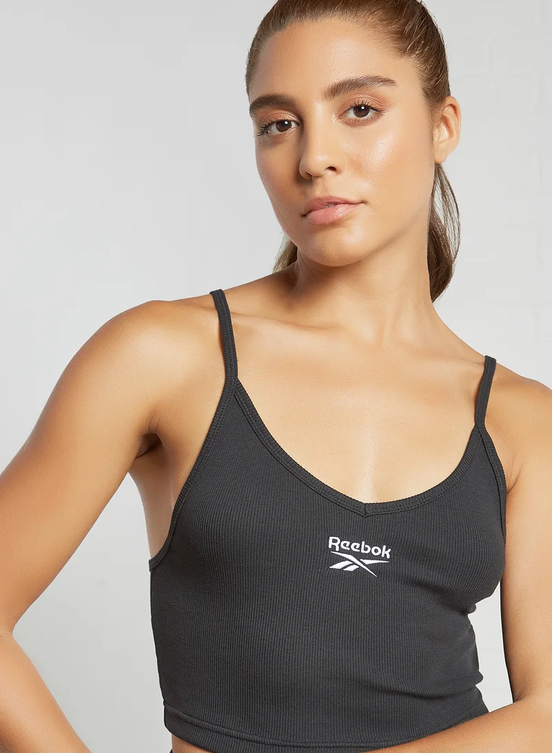 Reebok Classics Wardrobe Essentials Cropped Tank Top Black