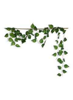 Generic Faux Leaves 12 Pieces Bunch Green 2.3meter  - Image 3