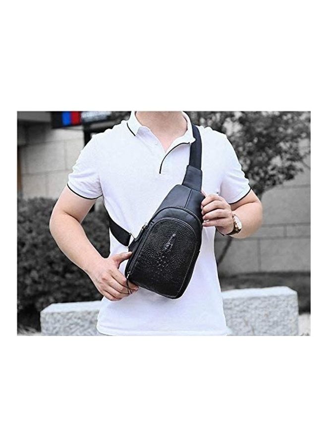 One Shoulder Backpack Black  - Image 2