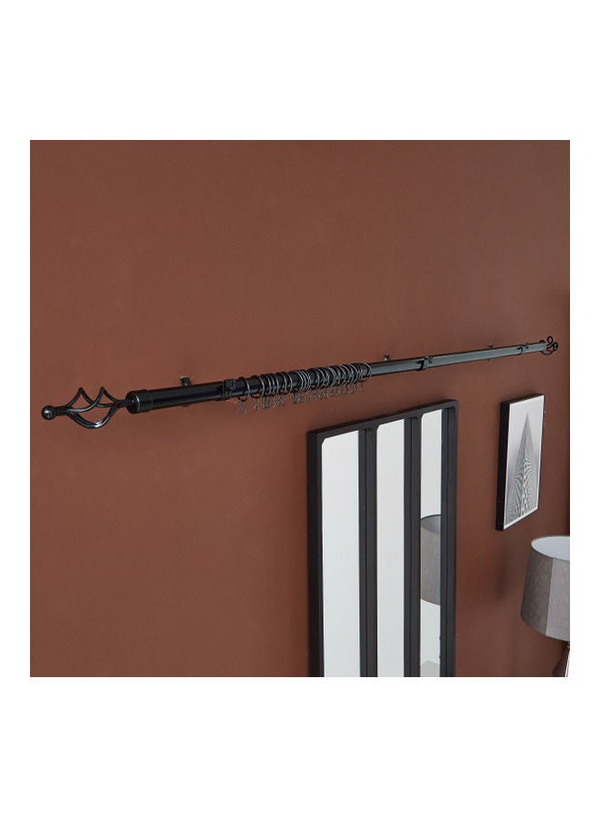 Emily Adjustable Curtain Rod 210-400 cm Black - v1613631533/N44585835A_2