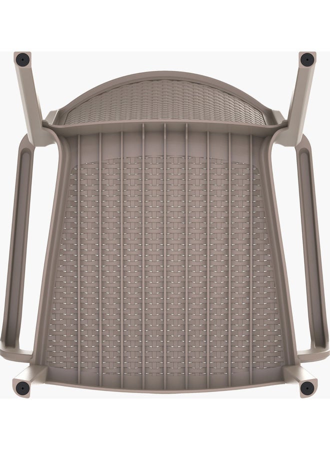 Home Box Briston Rattan Armchair Beige 82 x 55 x 57cm - Image 4