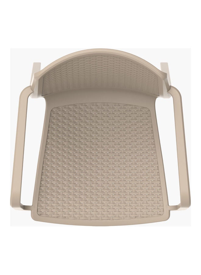 Home Box Briston Rattan Armchair Beige 82 x 55 x 57cm - Image 5