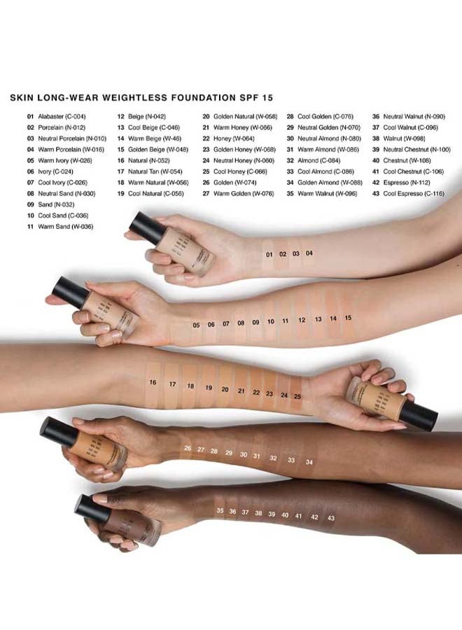 BOBBI BROWN Long-Wear Weightless Foundation SPF 15 Sand - Image 4